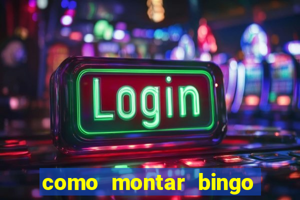 como montar bingo brinquedos toia